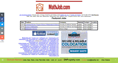 Desktop Screenshot of mathjob.com