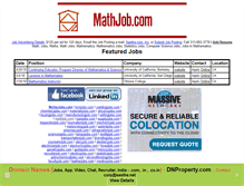 Tablet Screenshot of mathjob.com